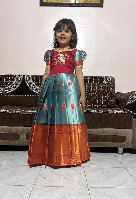 NEW LAUNCING KIDS GOWN silk Kids wear wholesale suppliers